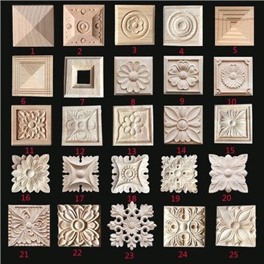 Декоративни дървени апликации Розети