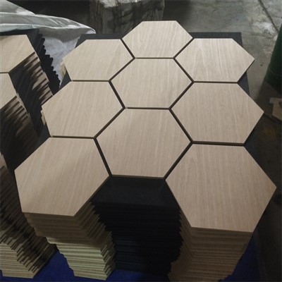 Акустични акустични стенни панели на шестоъгълник