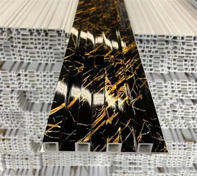 PVC мраморна сол WPC стенни панели на флуидирани дъски